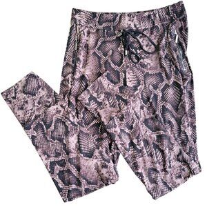 Joseph Ribkoff Snake Print Pull-On Pants Size 10 Made in Canada Elastic Waist